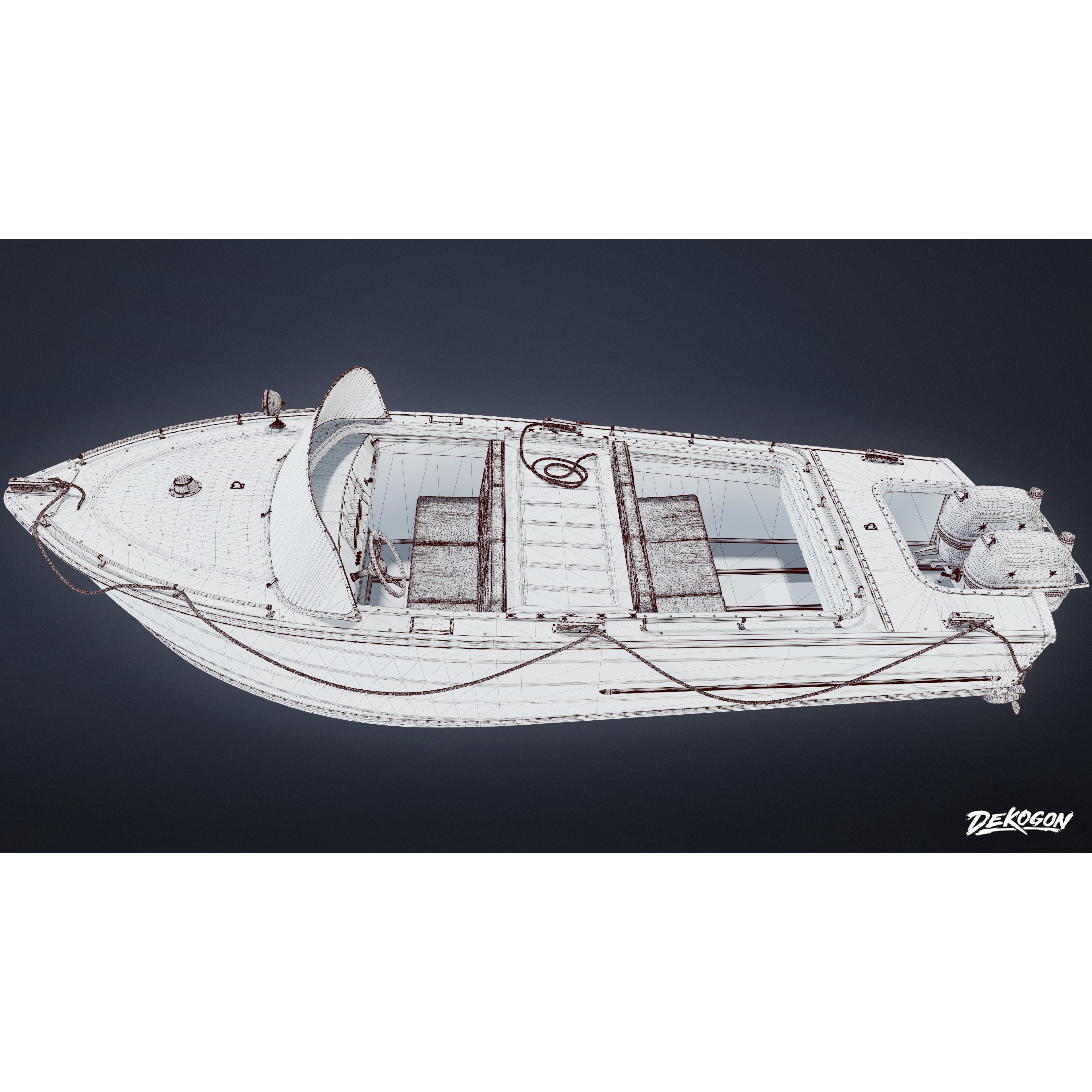 BOATYARD - Low-Poly Game-Ready 3D Model - View 10