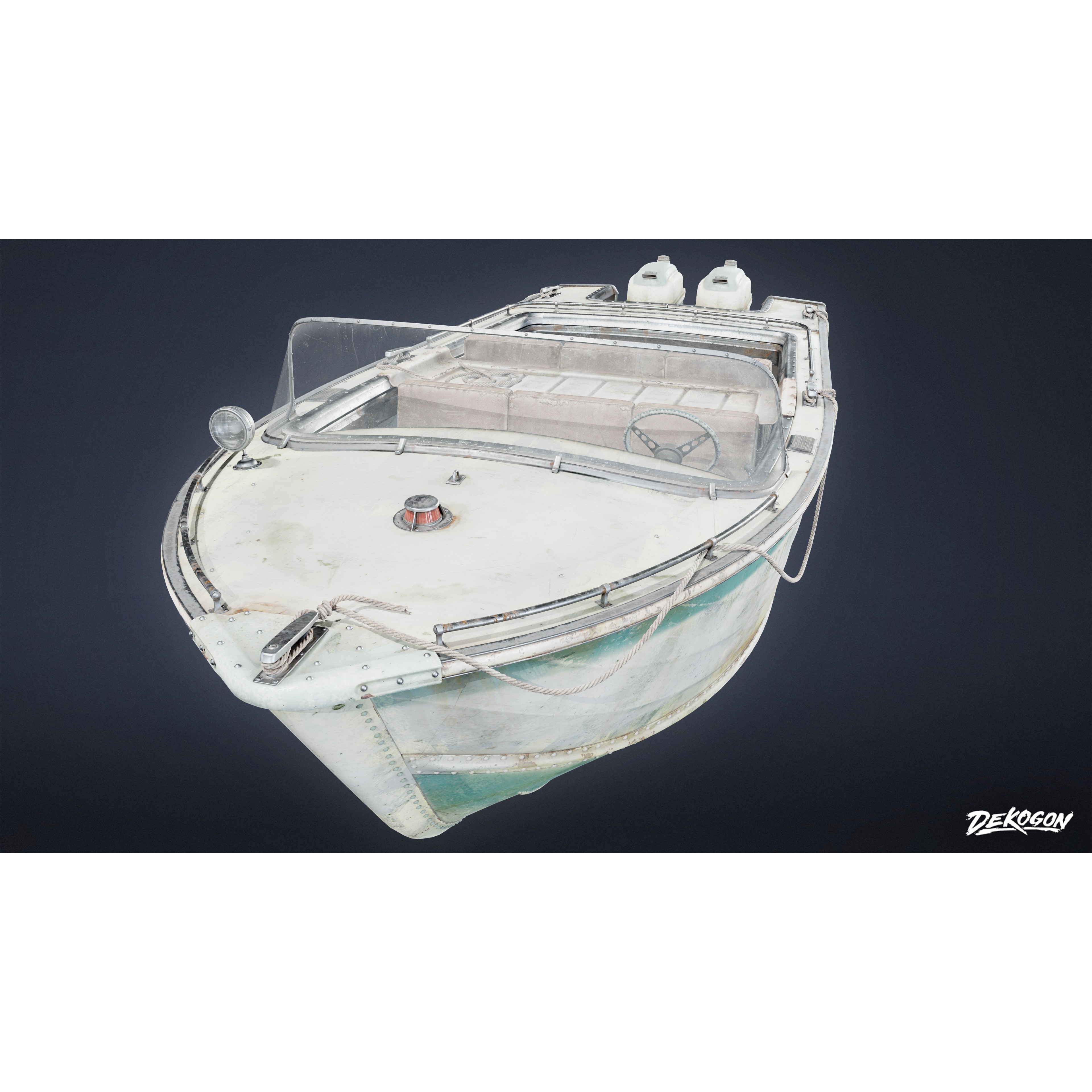 BOATYARD - Low-Poly Game-Ready 3D Model - View 3