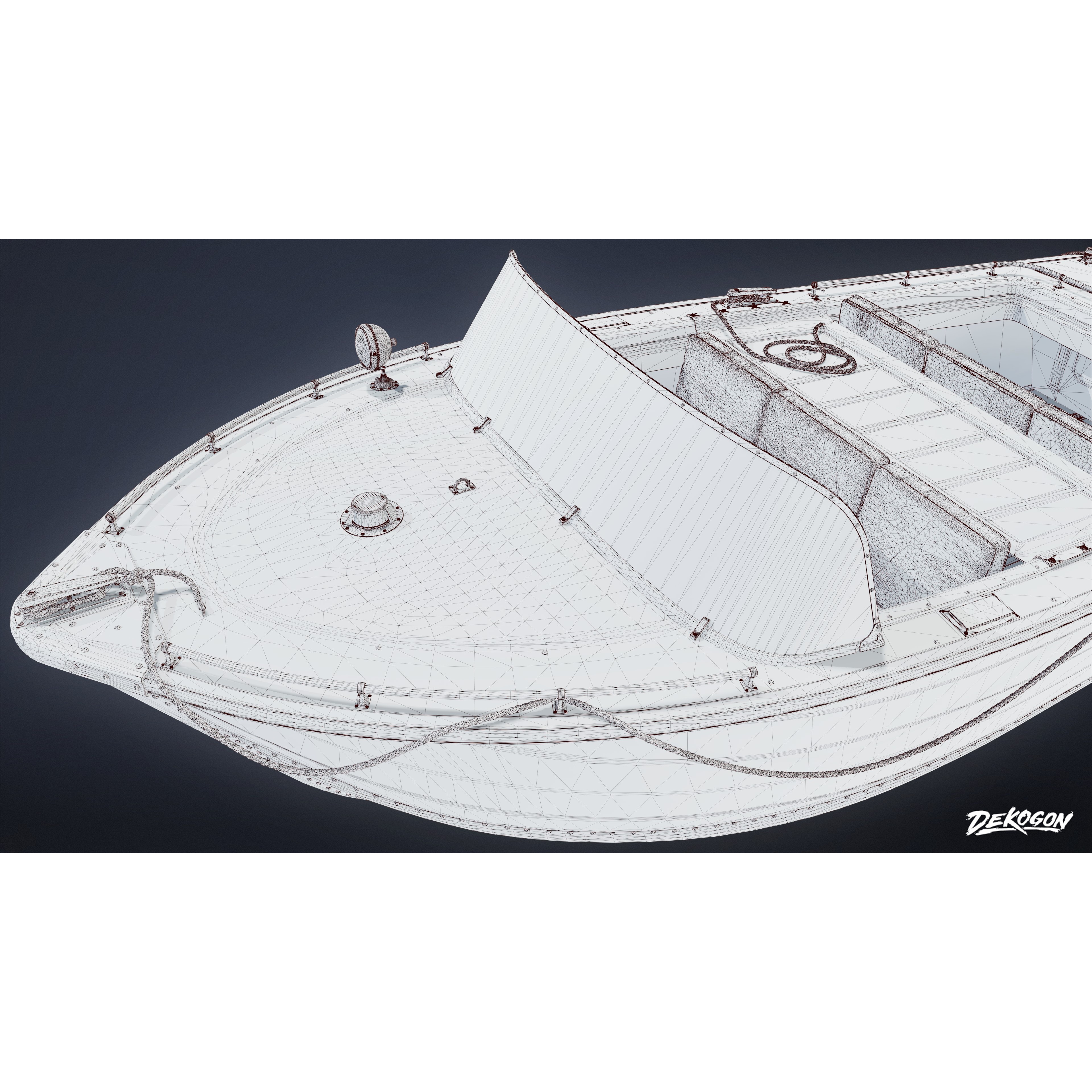 BOATYARD - Low-Poly Game-Ready 3D Model - View 9