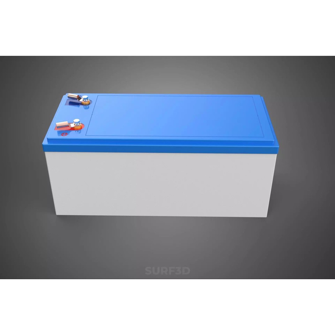 Standard Accu Industrial Battery 3D Model – PBR Game-Ready Formats - View 10