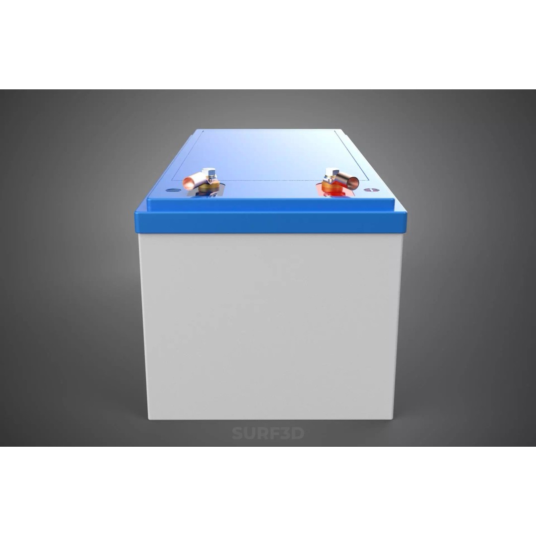 Standard Accu Industrial Battery 3D Model – PBR Game-Ready Formats - View 12