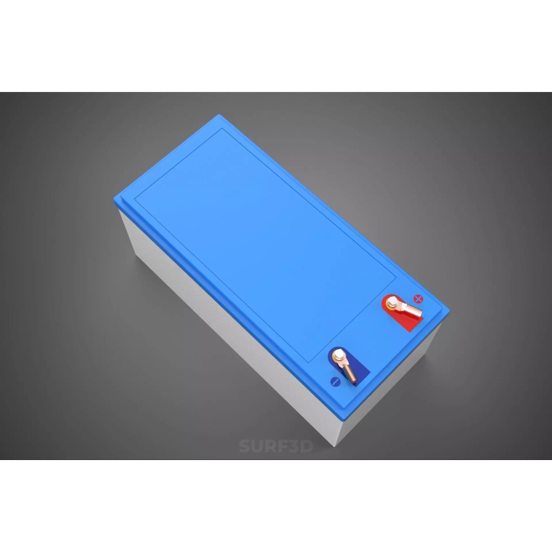 Standard Accu Industrial Battery 3D Model – PBR Game-Ready Formats - View 15
