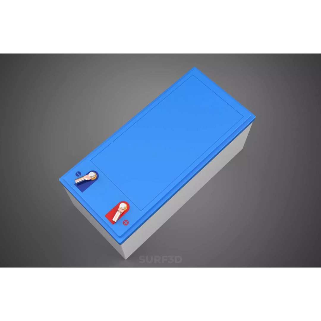 Standard Accu Industrial Battery 3D Model – PBR Game-Ready Formats - View 19