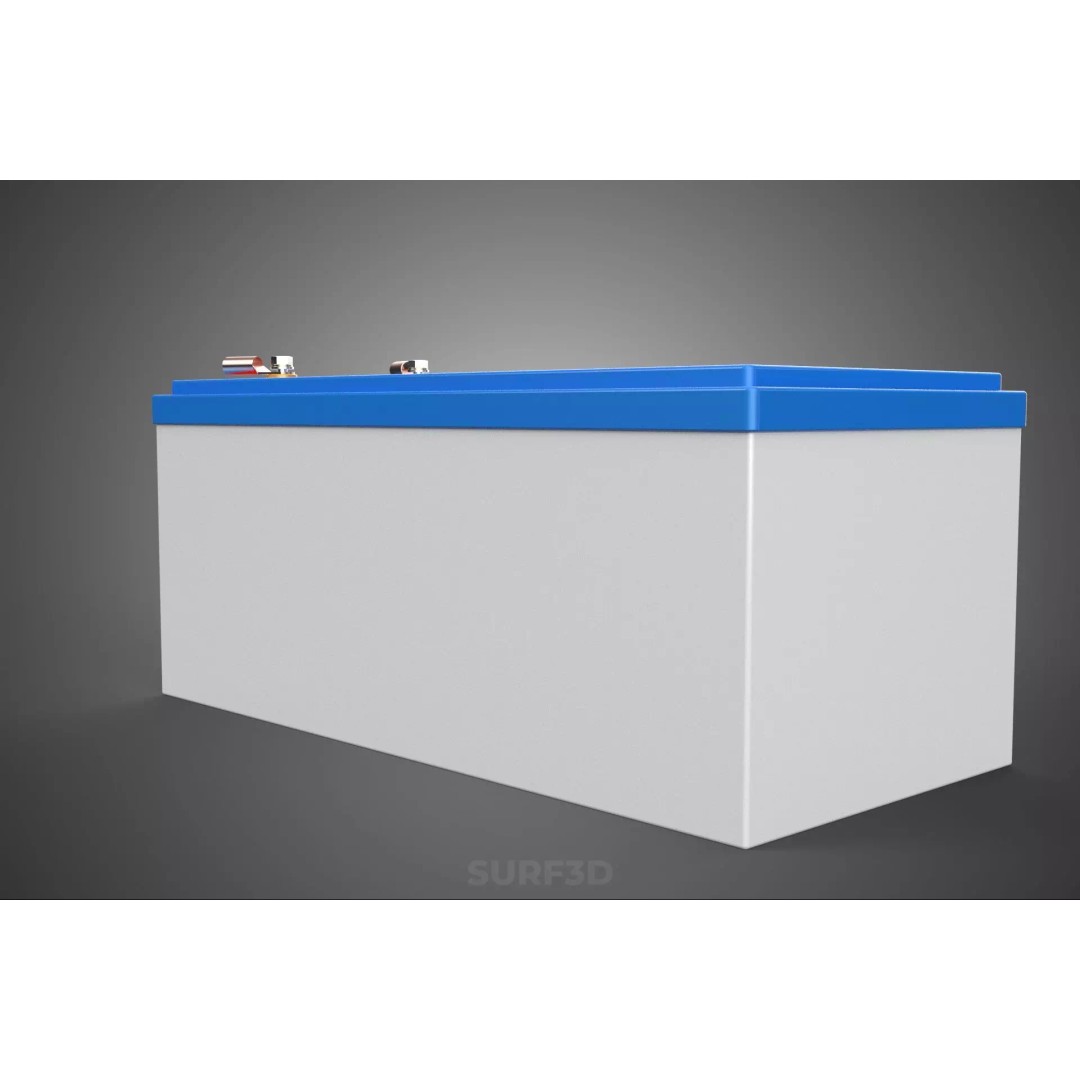 Standard Accu Industrial Battery 3D Model – PBR Game-Ready Formats - View 20