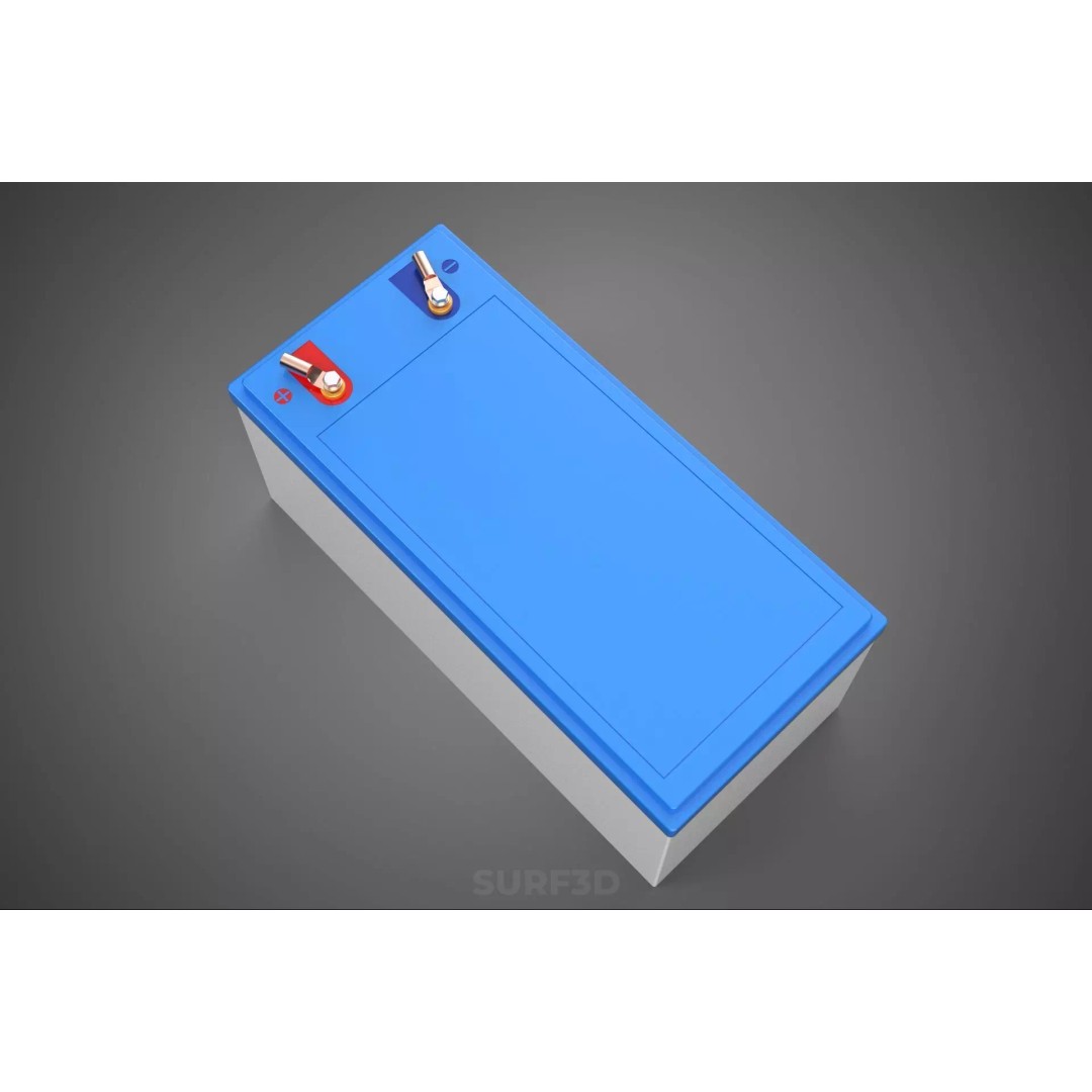 Standard Accu Industrial Battery 3D Model – PBR Game-Ready Formats - View 21