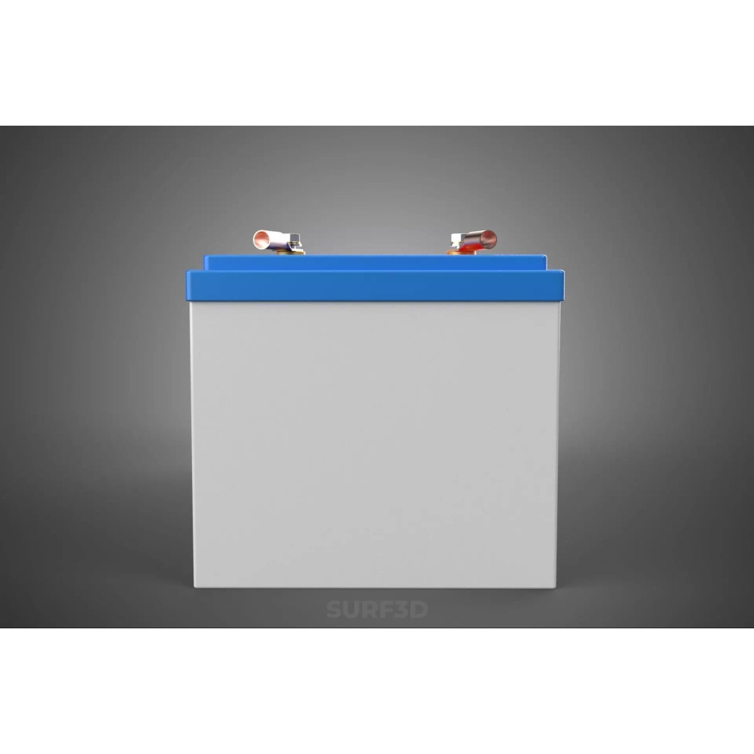 Standard Accu Industrial Battery 3D Model – PBR Game-Ready Formats - View 3