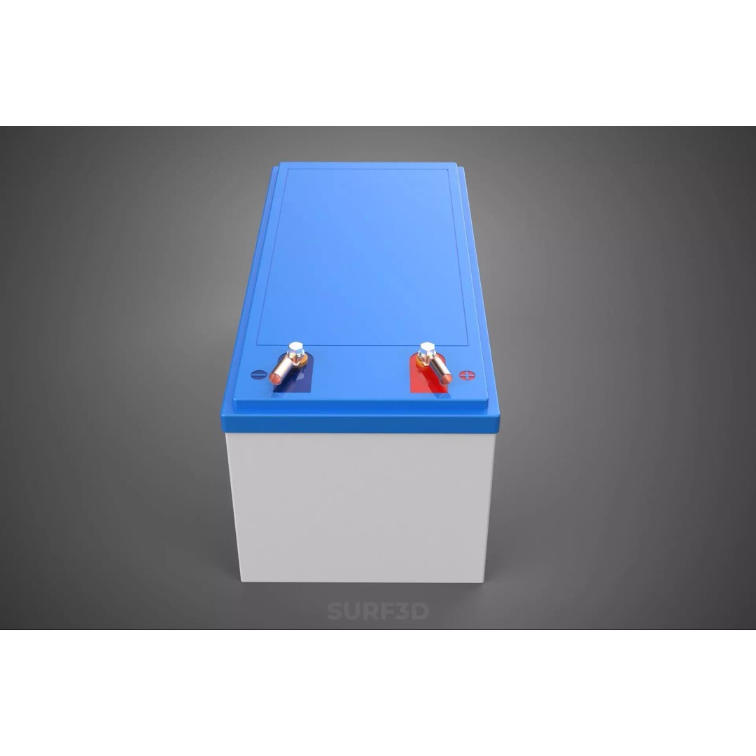 Standard Accu Industrial Battery 3D Model – PBR Game-Ready Formats - View 6