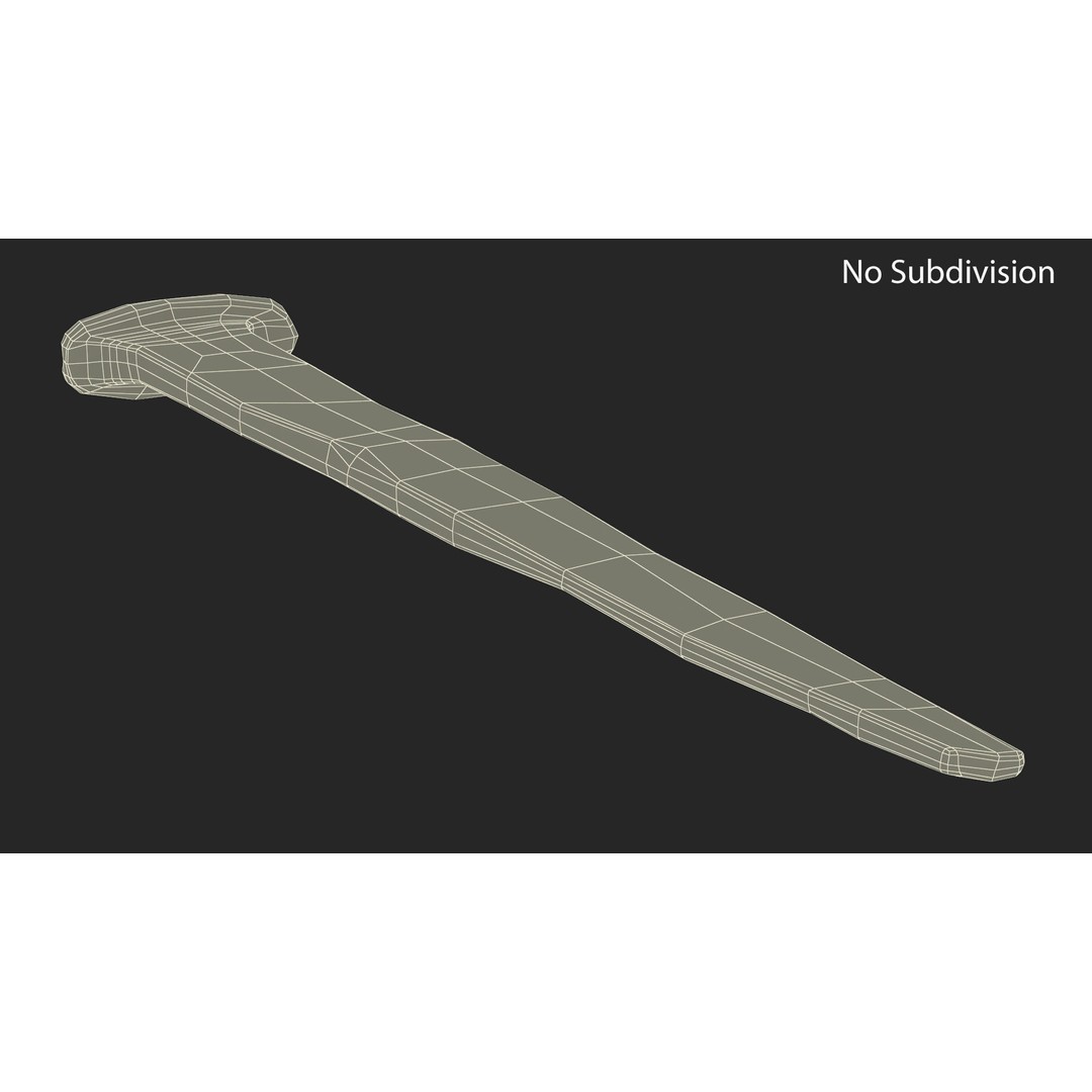 Blacksmith Hand Forged Iron Nail 3D Model – High Quality PBR Asset, FBX, OBJ - View 12