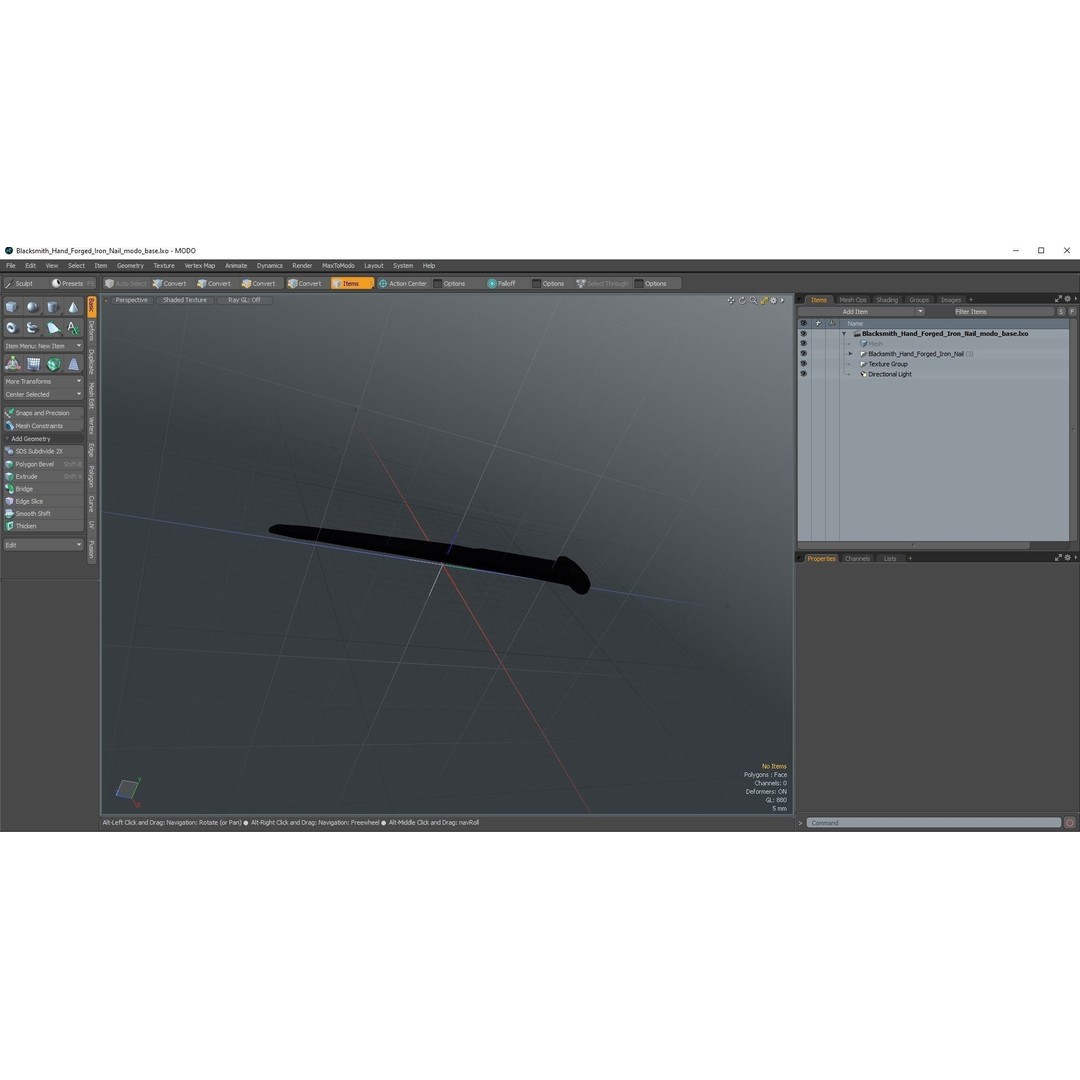 Blacksmith Hand Forged Iron Nail 3D Model – High Quality PBR Asset, FBX, OBJ - View 17