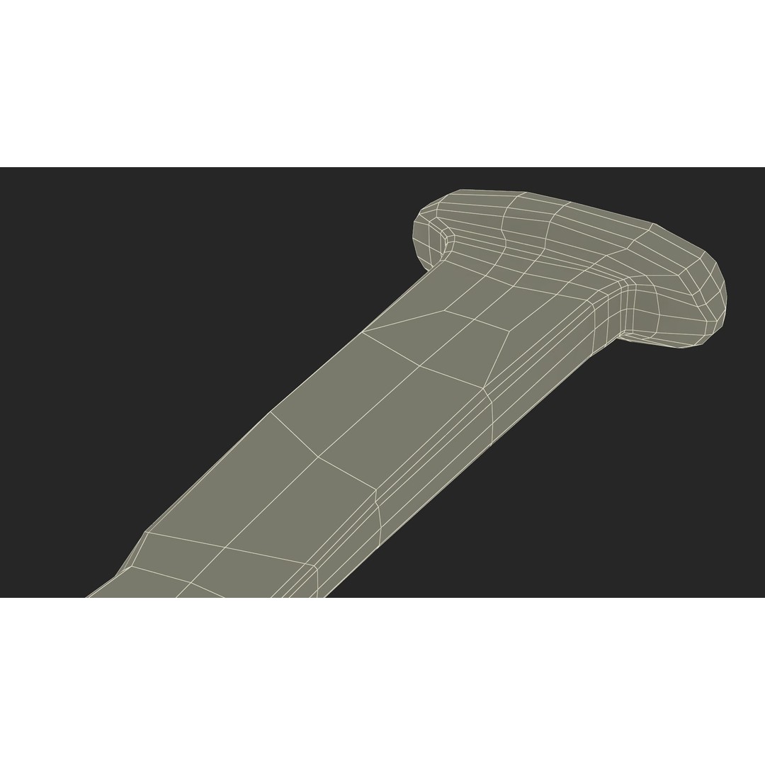 Blacksmith Hand Forged Iron Nail 3D Model – High Quality PBR Asset, FBX, OBJ - View 20