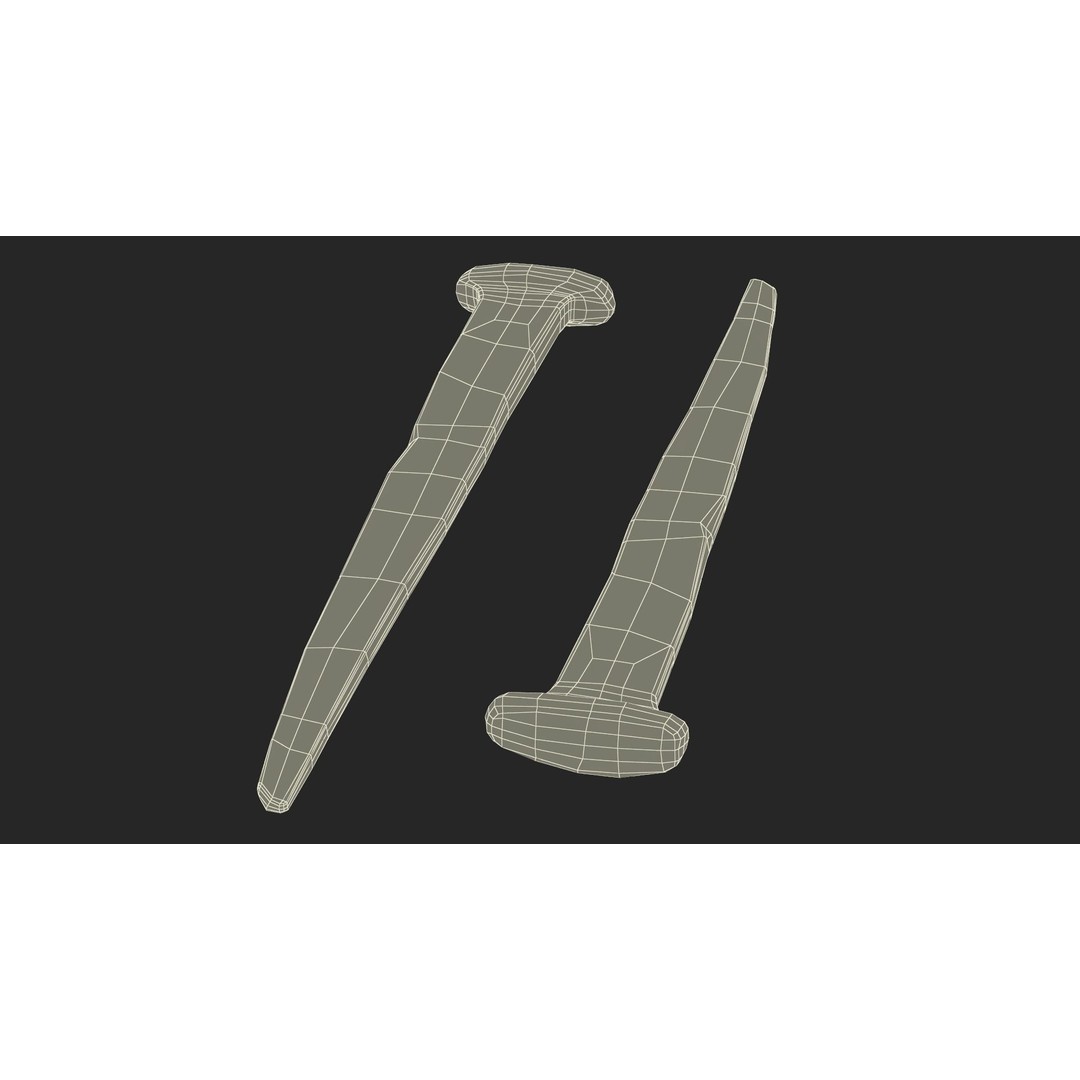 Blacksmith Hand Forged Iron Nail 3D Model – High Quality PBR Asset, FBX, OBJ - View 21