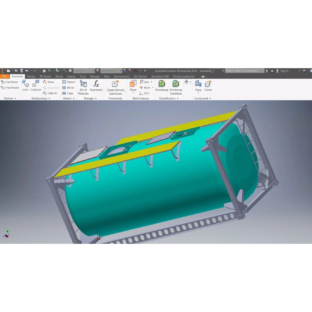 Industrial Chemical Tank 3D Model – Realistic High-Poly Asset, FBX, OBJ - View 2