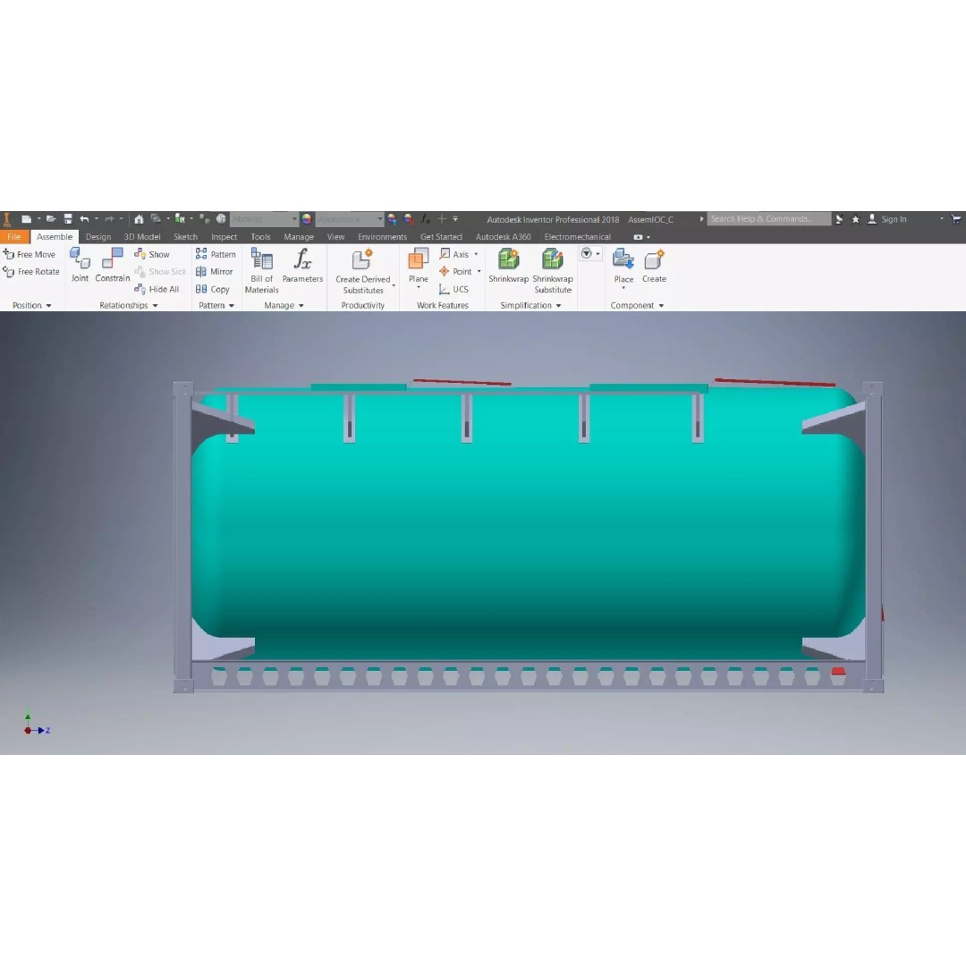 Industrial Chemical Tank 3D Model – Realistic High-Poly Asset, FBX, OBJ - View 3