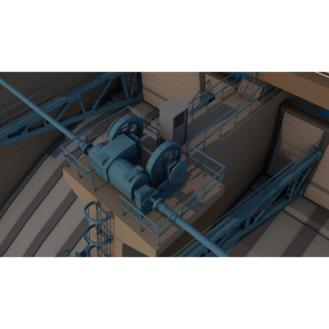 Industrial Collection 3D Model – Low Poly Realistic Assets, FBX, Blender - View 10