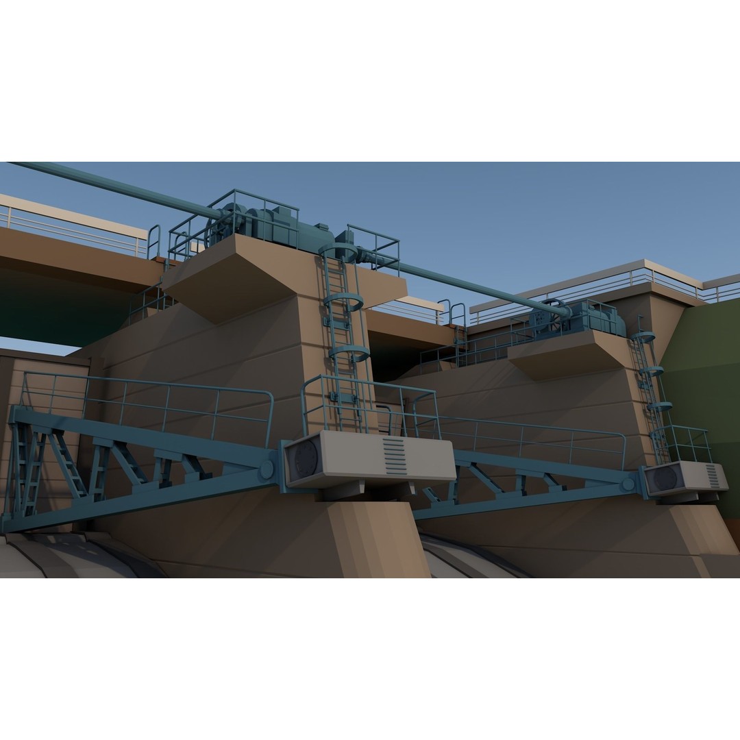 Industrial Collection 3D Model – Low Poly Realistic Assets, FBX, Blender - View 11