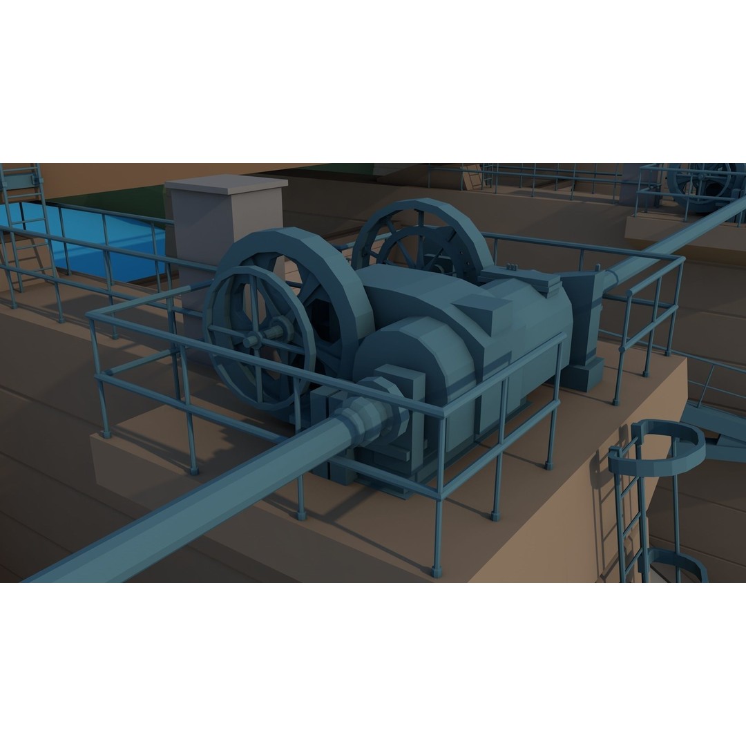 Industrial Collection 3D Model – Low Poly Realistic Assets, FBX, Blender - View 12
