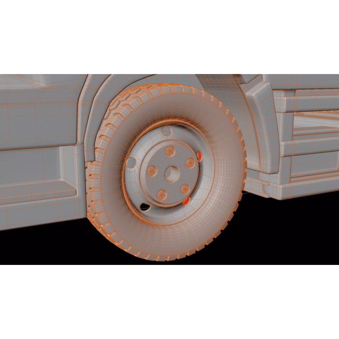Hino Profia Dump Truck 3D Model – Rigged PBR Asset, Blender & FBX
