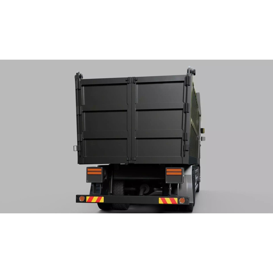 Hino Profia Dump Truck 3D Model – Rigged PBR Asset, Blender & FBX - View 10
