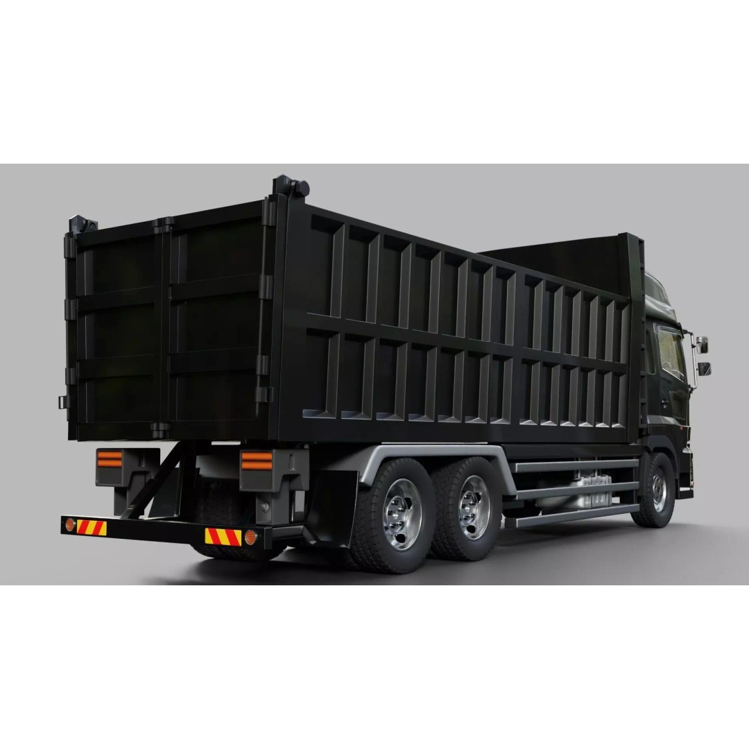 Hino Profia Dump Truck 3D Model – Rigged PBR Asset, Blender & FBX - View 11
