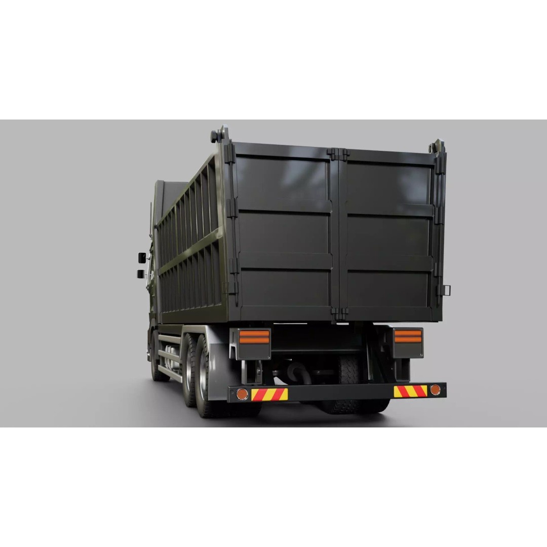 Hino Profia Dump Truck 3D Model – Rigged PBR Asset, Blender & FBX - View 12