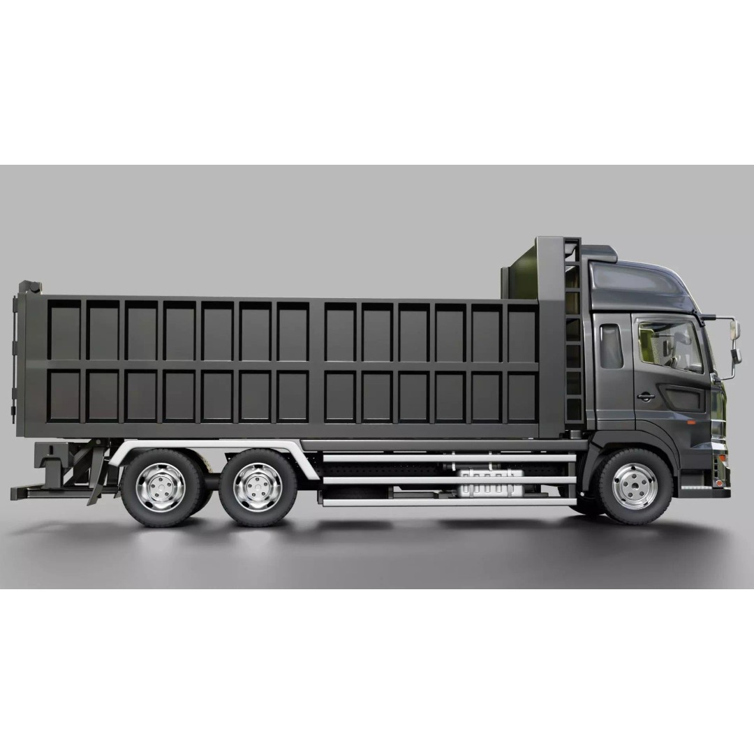 Hino Profia Dump Truck 3D Model – Rigged PBR Asset, Blender & FBX - View 14