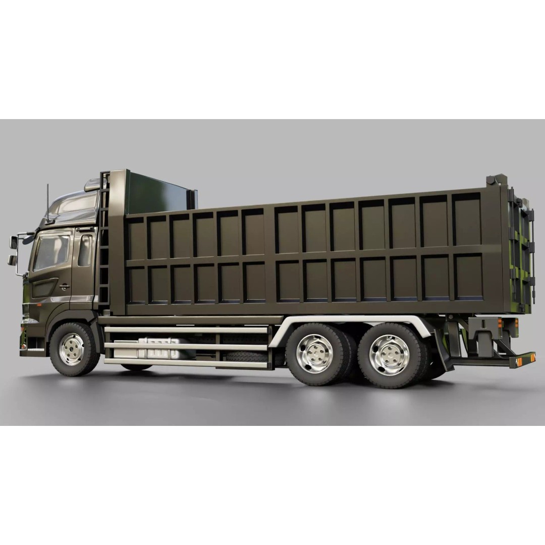 Hino Profia Dump Truck 3D Model – Rigged PBR Asset, Blender & FBX - View 15