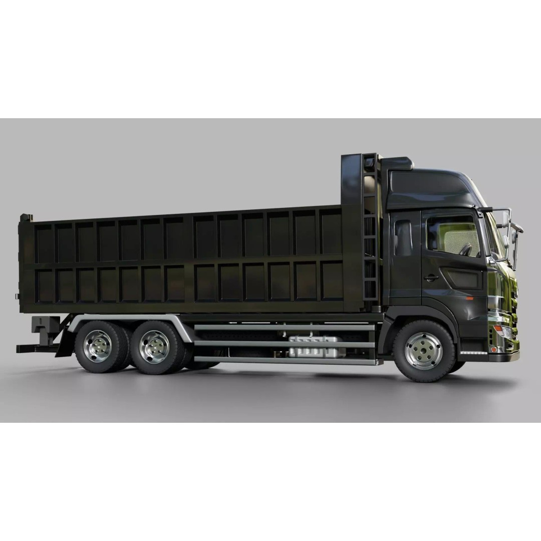 Hino Profia Dump Truck 3D Model – Rigged PBR Asset, Blender & FBX - View 16