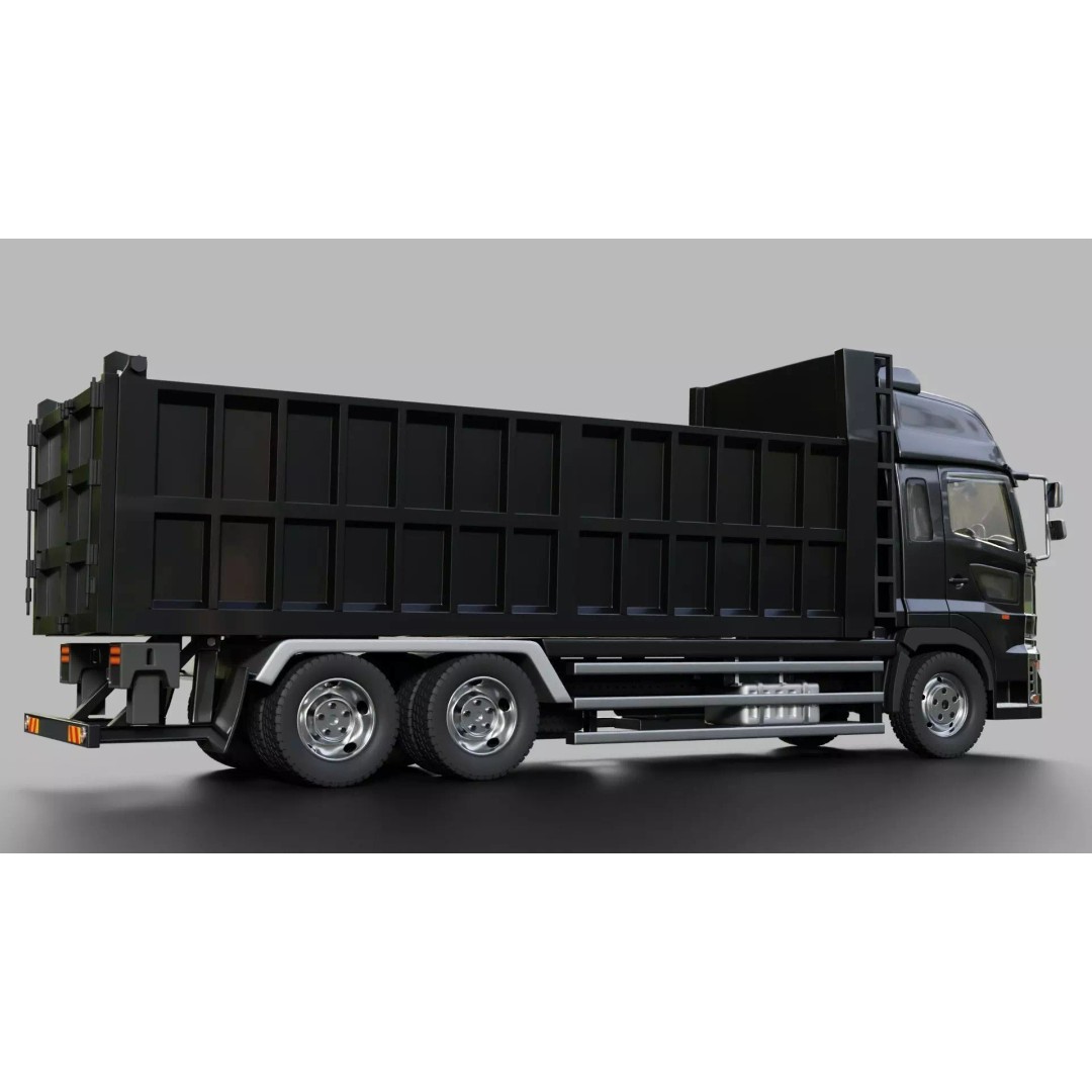 Hino Profia Dump Truck 3D Model – Rigged PBR Asset, Blender & FBX - View 17