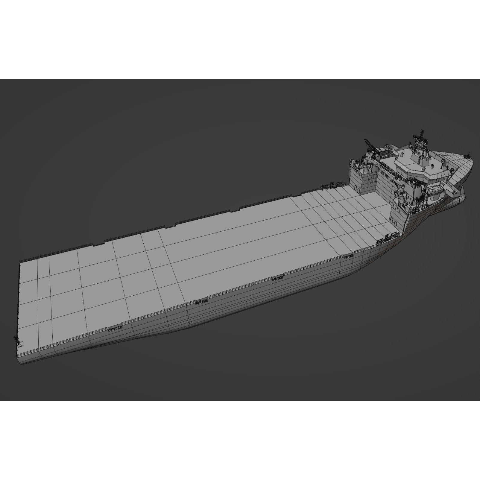 Heavy Load Vessel - Low-Poly 3D Model