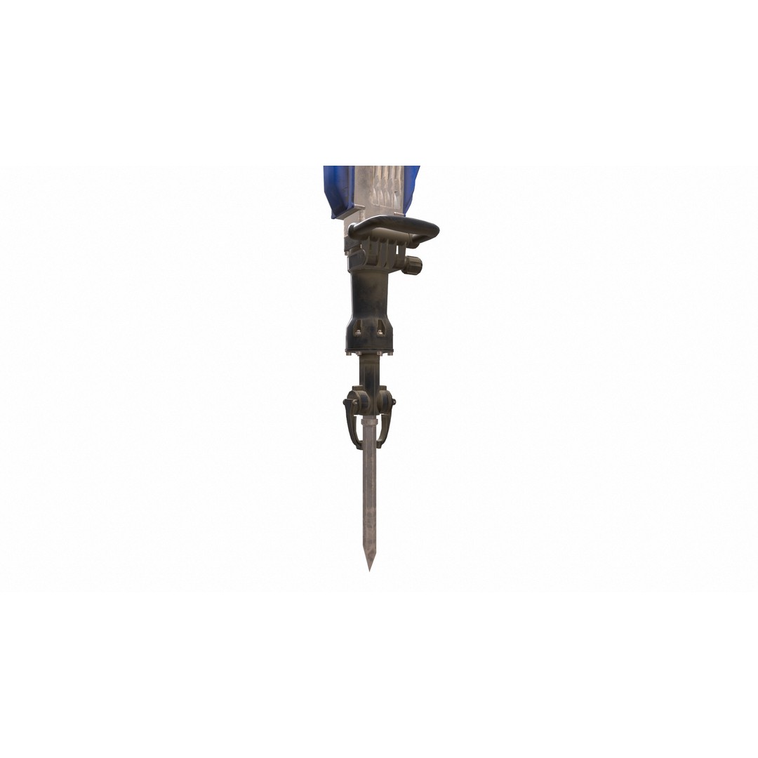 Demolition Hammer Machine 3D Model – Low Poly Game Asset, FBX, Blender - View 20