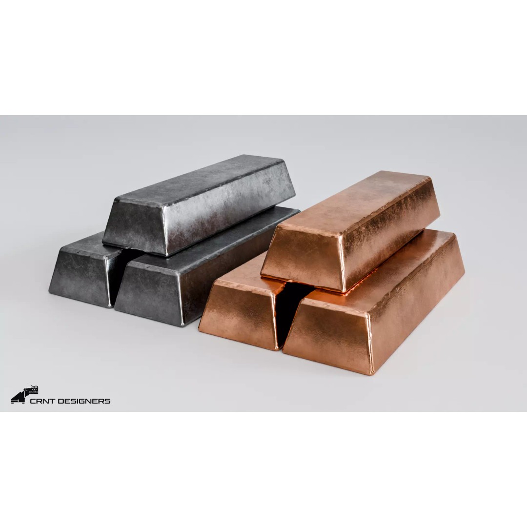 Medieval Metal Ingot 3D Model – Low Poly PBR Asset, Blender & FBX - View 11