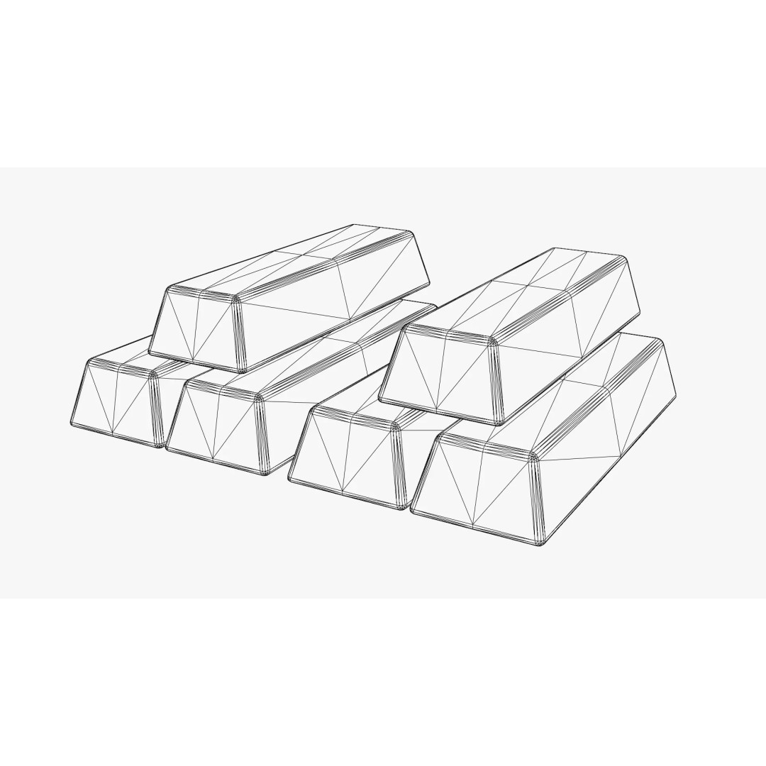 Medieval Metal Ingot 3D Model – Low Poly PBR Asset, Blender & FBX - View 12