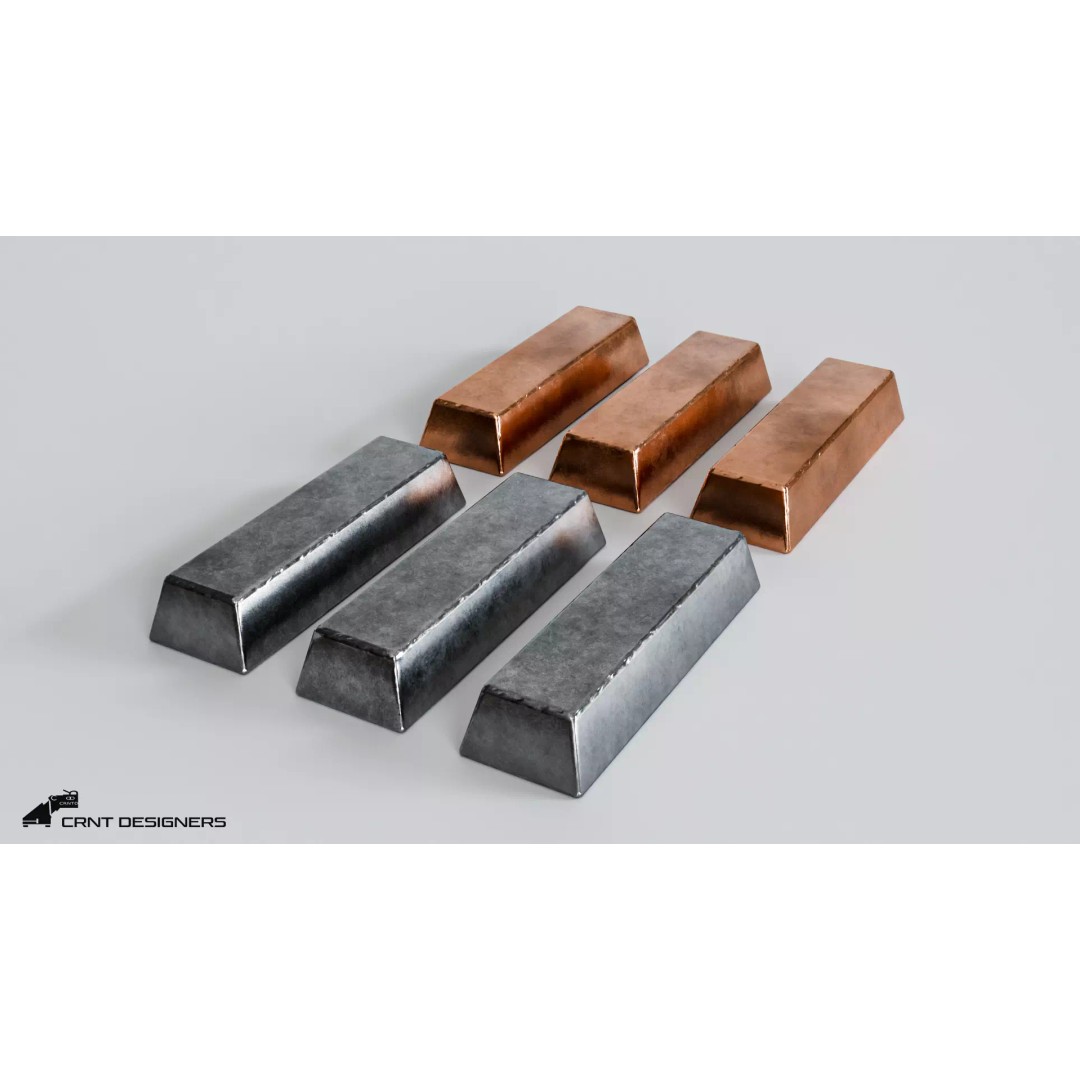 Medieval Metal Ingot 3D Model – Low Poly PBR Asset, Blender & FBX - View 7