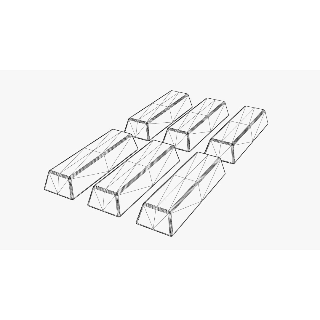 Medieval Metal Ingot 3D Model – Low Poly PBR Asset, Blender & FBX - View 8