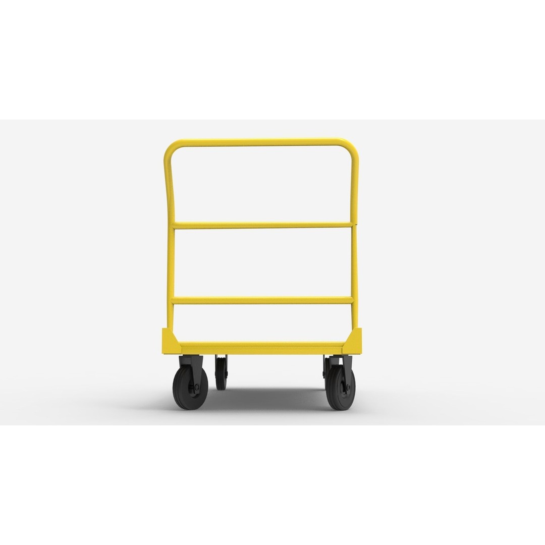 Handcart 3D Model – Industrial Cargo Trolley, Blender - View 10