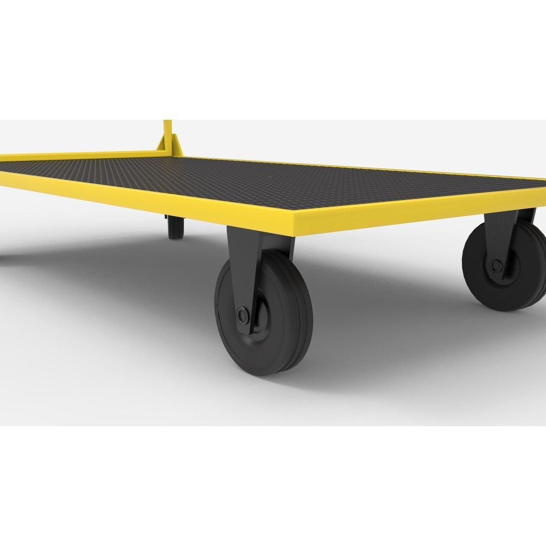 Handcart 3D Model – Industrial Cargo Trolley, Blender - View 31