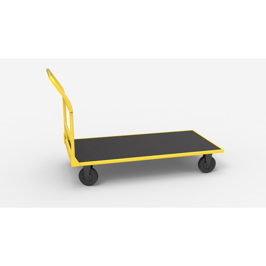 Handcart 3D Model – Industrial Cargo Trolley, Blender - View 41