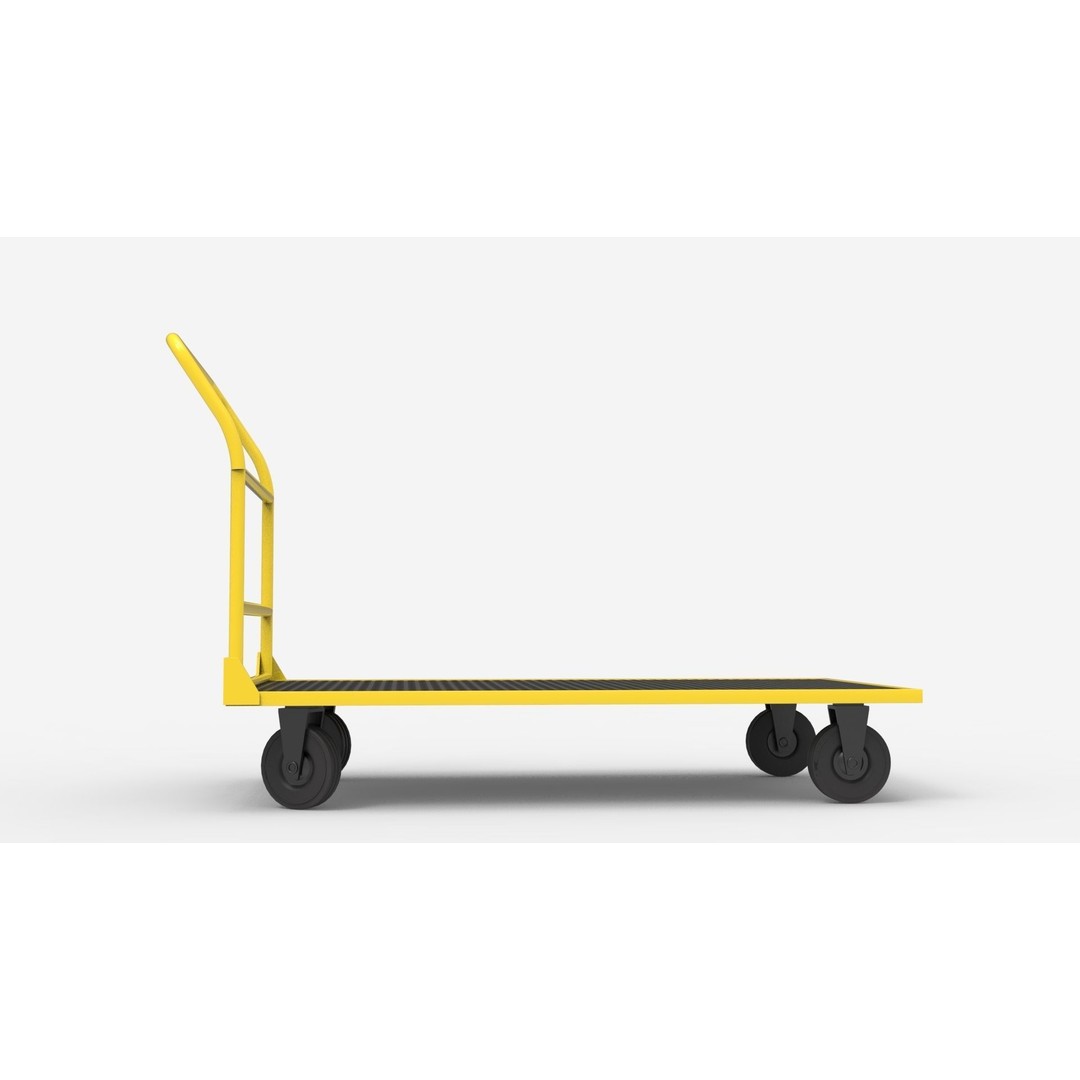 Handcart 3D Model – Industrial Cargo Trolley, Blender - View 46