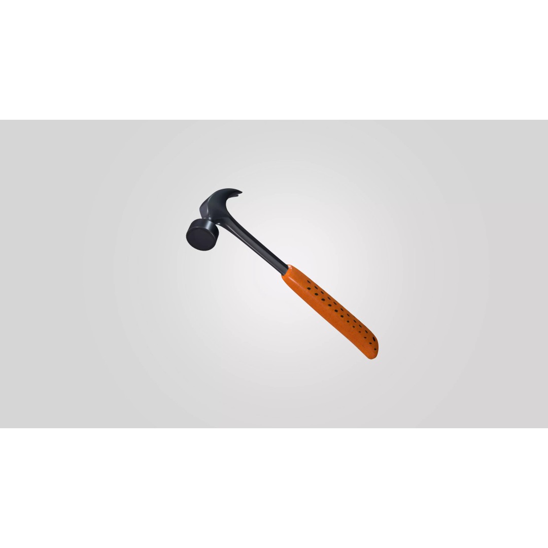 Claw Hammer 3D Model – Low Poly Game Ready Tool, OBJ - View 11