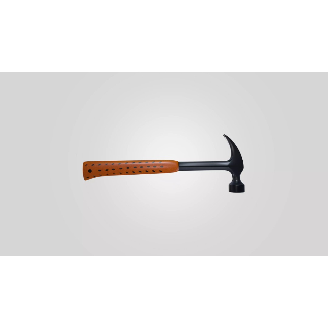 Claw Hammer 3D Model – Low Poly Game Ready Tool, OBJ - View 2