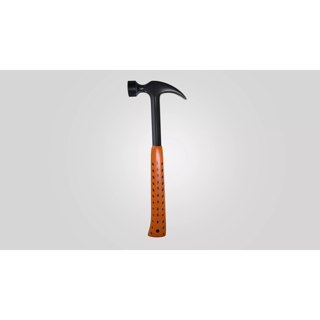 Claw Hammer 3D Model – Low Poly Game Ready Tool, OBJ - View 5