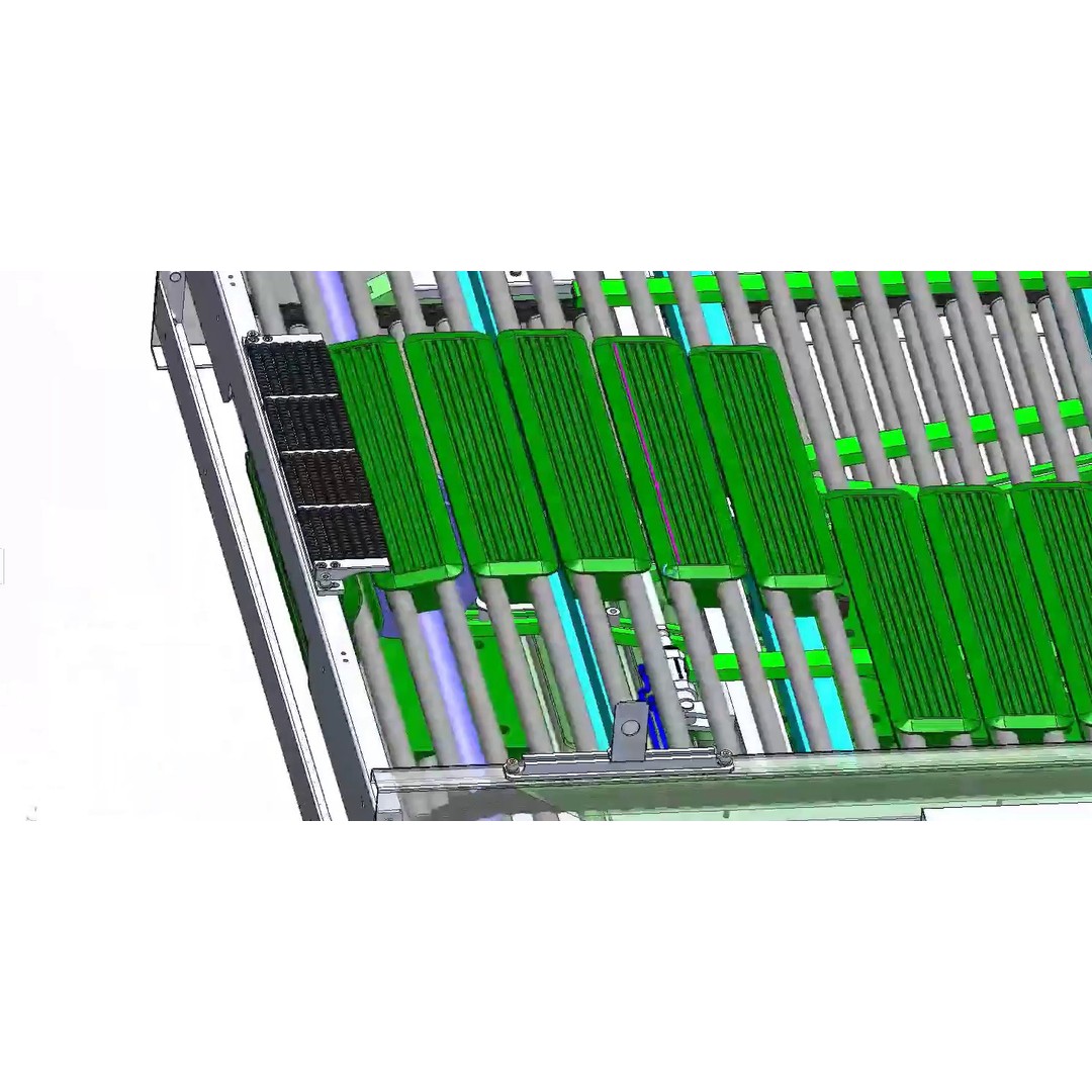 High-Speed Lane Switch Conveyor 3D Model – Industrial Carton Separation System - View 12