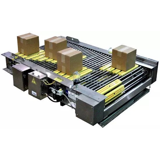 High-Speed Lane Switch Conveyor 3D Model – Industrial Carton Separation System - View 3