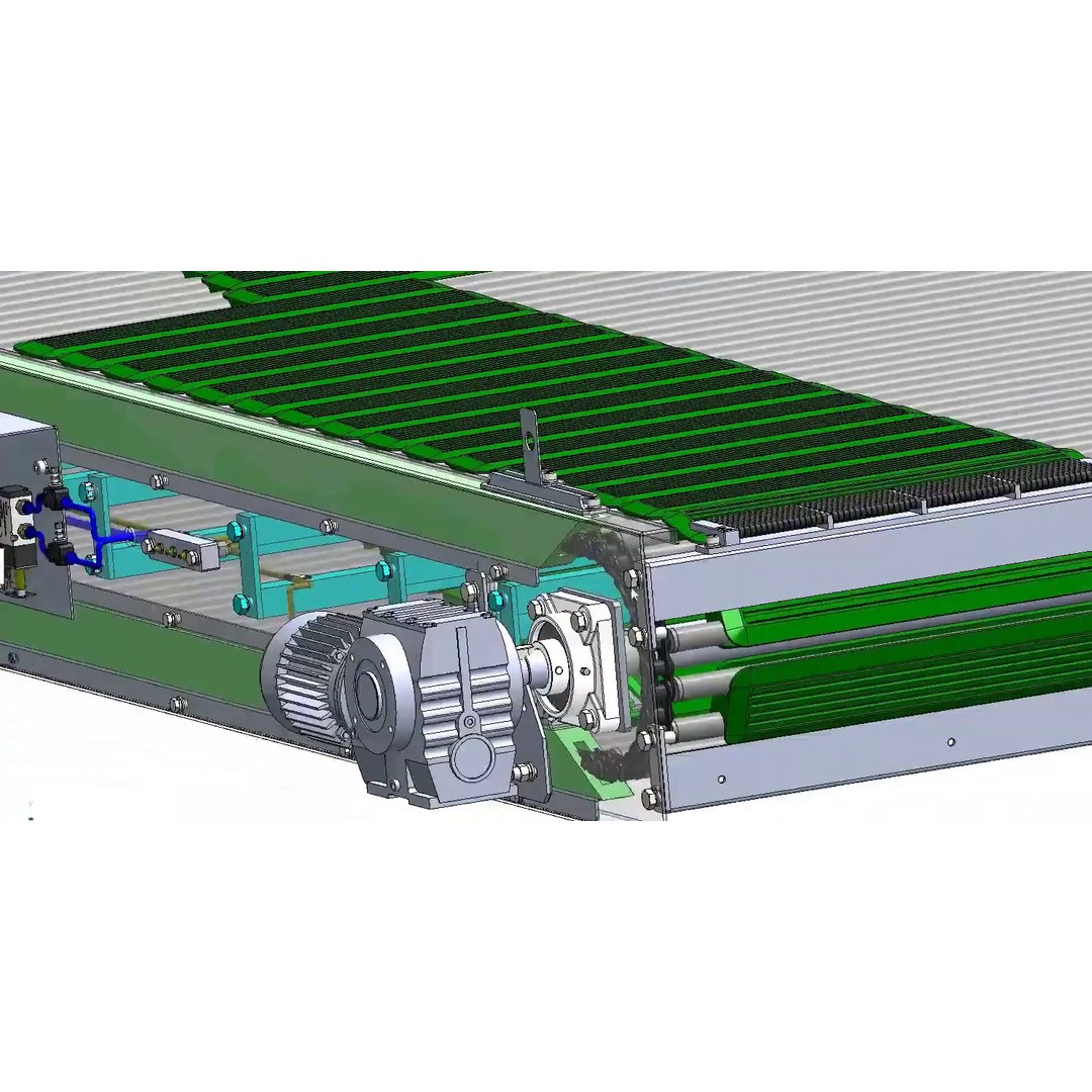 High-Speed Lane Switch Conveyor 3D Model – Industrial Carton Separation System - View 5