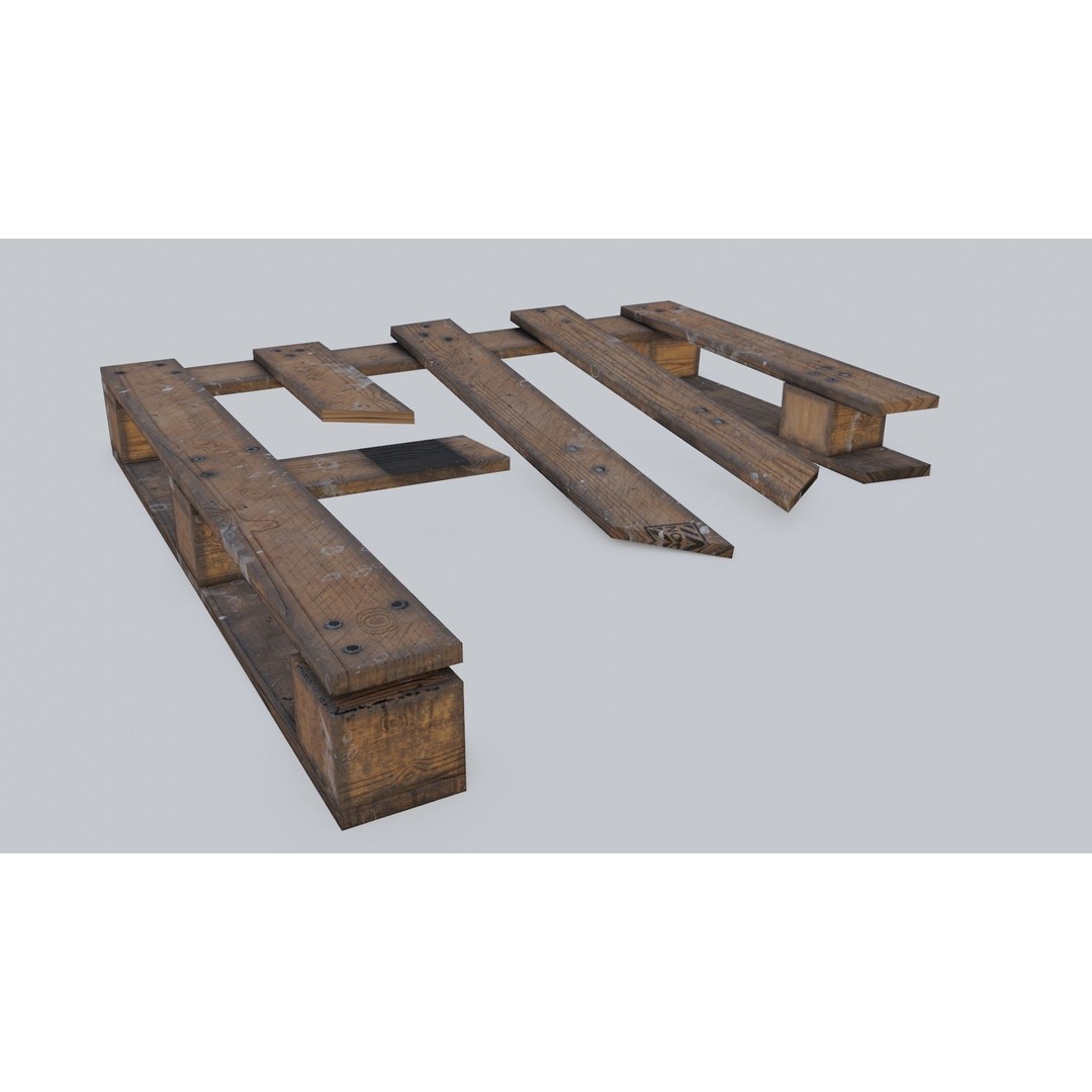 Construction Site Props 3D Model – Low Poly Game Ready Asset, FBX, OBJ - View 16
