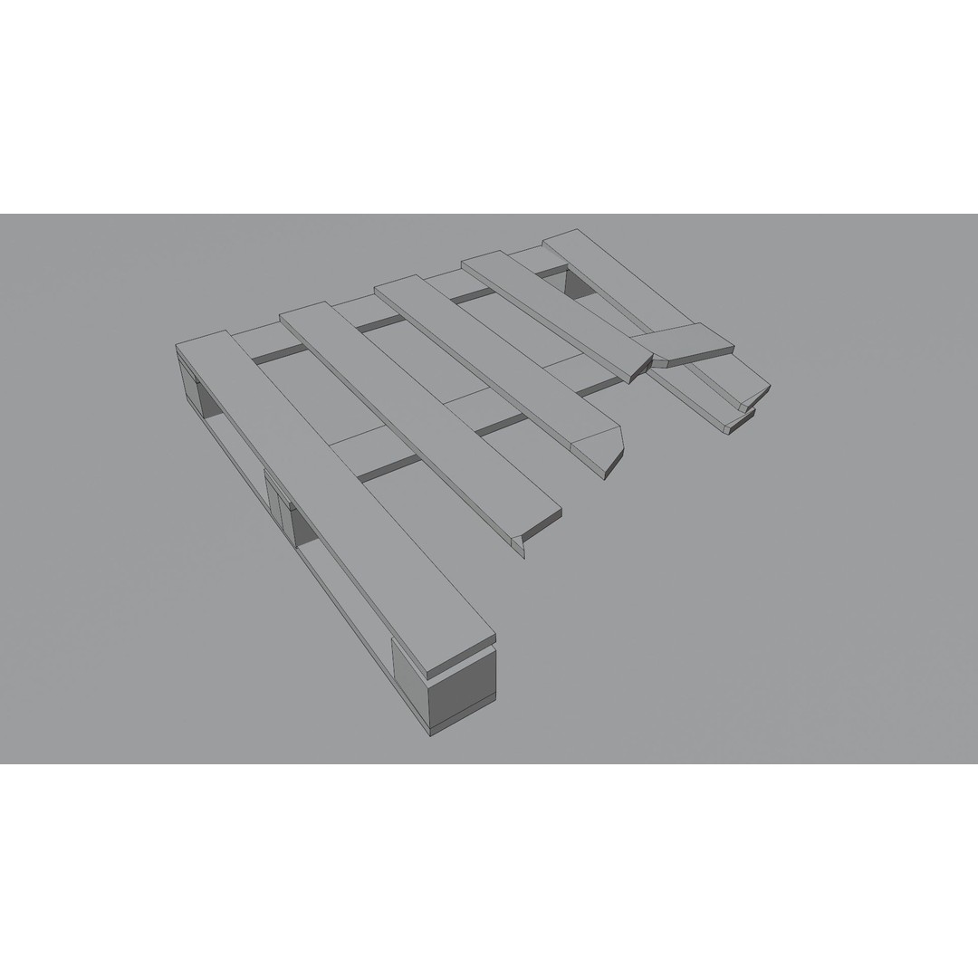 Construction Site Props 3D Model – Low Poly Game Ready Asset, FBX, OBJ - View 17