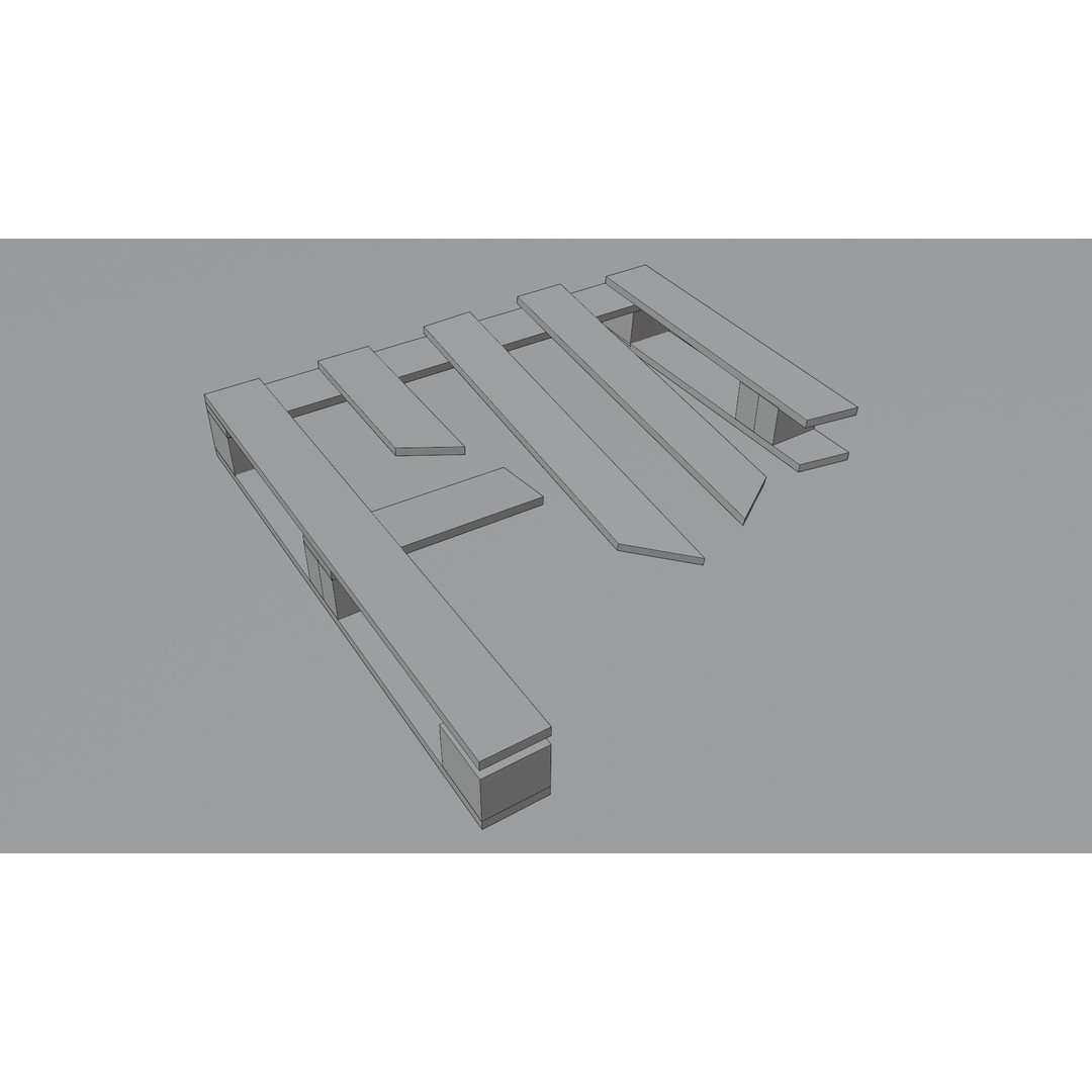 Construction Site Props 3D Model – Low Poly Game Ready Asset, FBX, OBJ - View 19