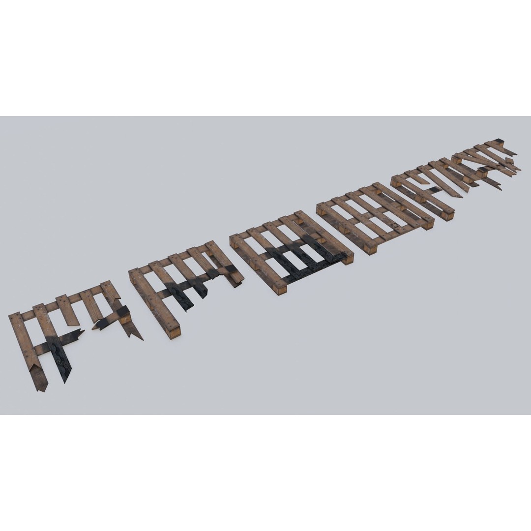 Construction Site Props 3D Model – Low Poly Game Ready Asset, FBX, OBJ - View 26