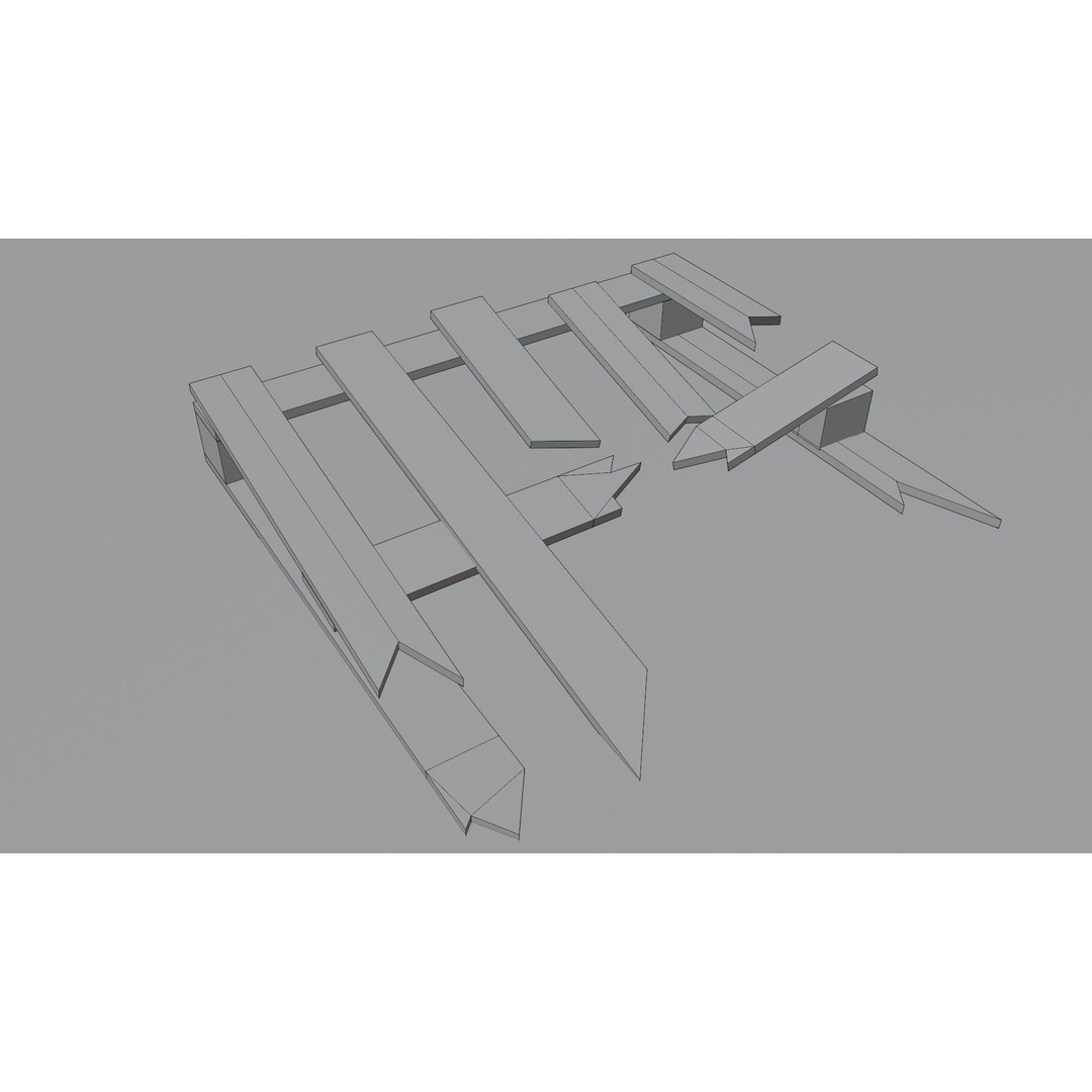 Construction Site Props 3D Model – Low Poly Game Ready Asset, FBX, OBJ - View 28