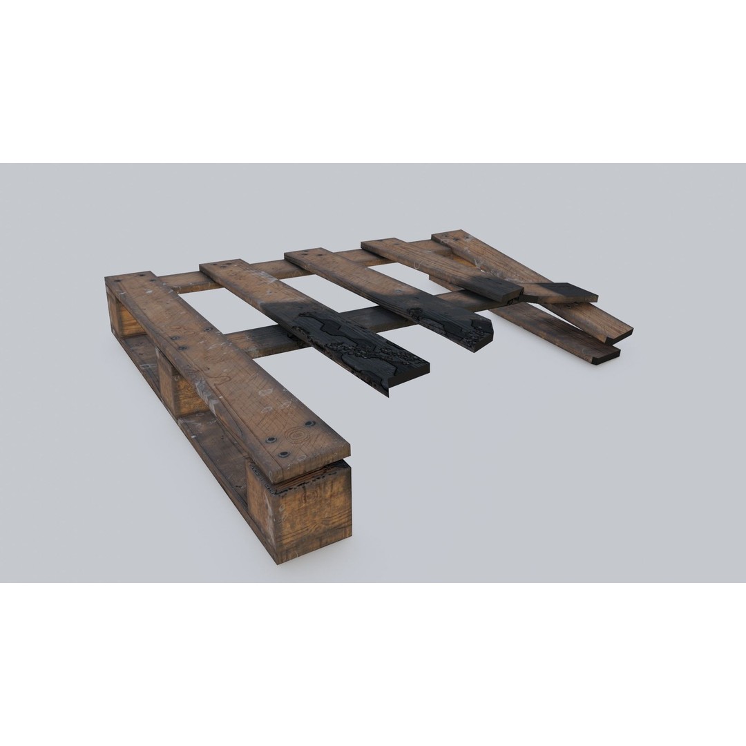 Construction Site Props 3D Model – Low Poly Game Ready Asset, FBX, OBJ - View 8